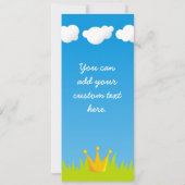 Carte Grenouille Prince 4 po x 9,25 po (Dos)