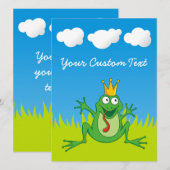 Carte Grenouille Prince 5,5 po x 7,5 po (Devant / Derrière)