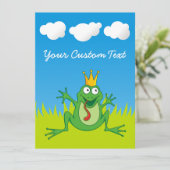 Carte Grenouille Prince 5,5 po x 7,5 po (Debout devant)