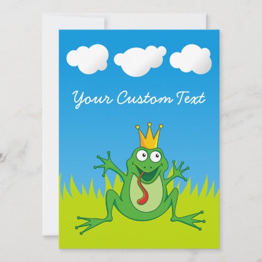 Carte Grenouille Prince 5,5 po x 7,5 po (Devant)