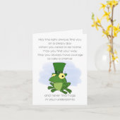 Carte Grenouille proverbe irlandaise (Fleur jaune)