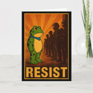 Carte Grenouille Résiste Rtland Grenouille Protestation