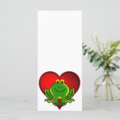 Carte Grenouille Saint-Valentin (Debout devant)