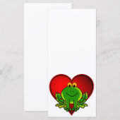 Carte Grenouille Saint-Valentin (Devant / Derrière)