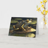 Carte Grenouille Steampunk | Art gothique (Fleur jaune)