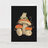 Carte Grenouille sur champignon (Devant)