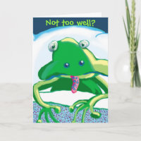 grenouille triste malade, Pas trop bien ?