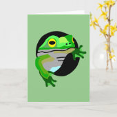 Carte Grenouille verte (Fleur jaune)