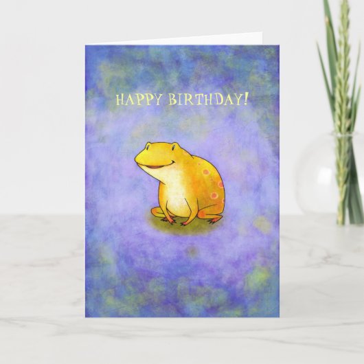 Carte grenouille Yellor (personnalisable) (Devant)