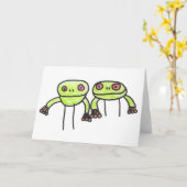 Carte grenouilles (Fleur jaune)