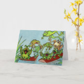 Carte Grenouilles (Fleur jaune)