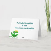 Carte Grenouilles de félicitations (Dos)