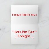 Carte " Grenouilles en langue tiède " (Intérieur)