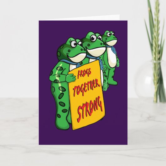 Carte Grenouilles ensemble fortes (Devant)