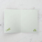 Carte Grenouilles mignonnes dans un étang de nénuphars (Intérieur)