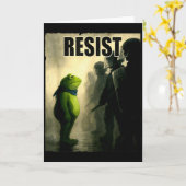 Carte Grenouilles résistent à la protestation de grenoui (Fleur jaune)