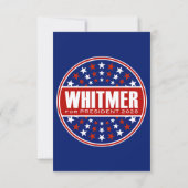 Carte Gretchen Whitmer Présidente 2028 (Dos)