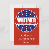 Carte Gretchen Whitmer Présidente 2028 (Devant)
