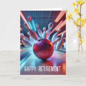 Carte Grève De Bowling Pour La Retraite (Fleur jaune)