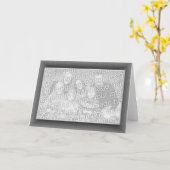 Carte Grey Speckled (Fleur jaune)