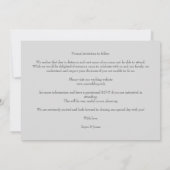 Carte Grey Wedding Fancy Ornament Frame Flowers Photo (Dos)