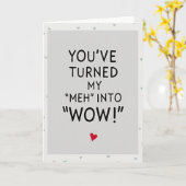 Carte Grey You Make Life Wow (Fleur jaune)