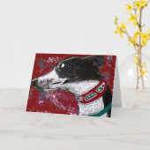 Carte Greyhound - Blanc à l'intérieur (Fleur jaune)