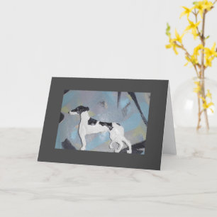 Carte Greyhound Blank Grey
