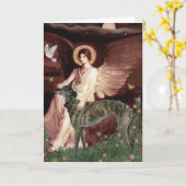 Carte Greyhound (br) - Ange assis (Fleur jaune)