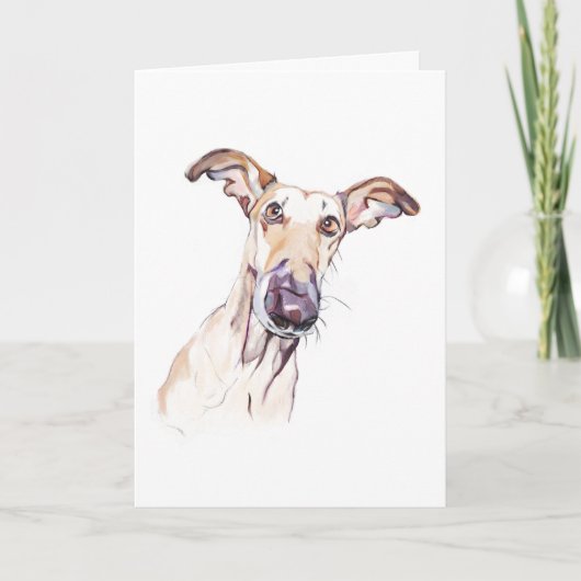 Carte Greyhound, Carte Pet Lover (Devant)