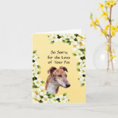 Carte Greyhound et Dogwood - Sympathie (Fleur jaune)
