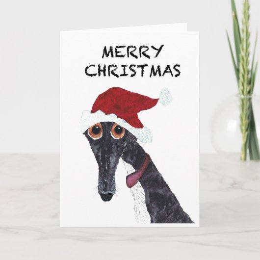 CARTE GREYHOUND JOYEUX NOËL (Devant)