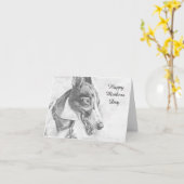 Carte Greyhound Mothers Day (a447) (Fleur jaune)