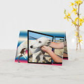 Carte Greyhound Trois Dimensions (Fleur jaune)