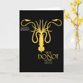 Carte Greyjoy Sigil - Nous ne semons pas (Fleur jaune)