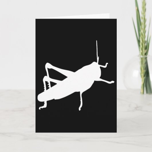 Carte Grhopper Cricket - Insect Bug Cute Funny  (Devant)