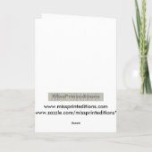 Carte Gribouillage de violon sur le manuscrit de Bach (Dos)