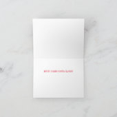 Carte Griffes du Père Noël Rouge (Intérieur)
