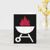 Carte Grill avec feu (Fleur jaune)