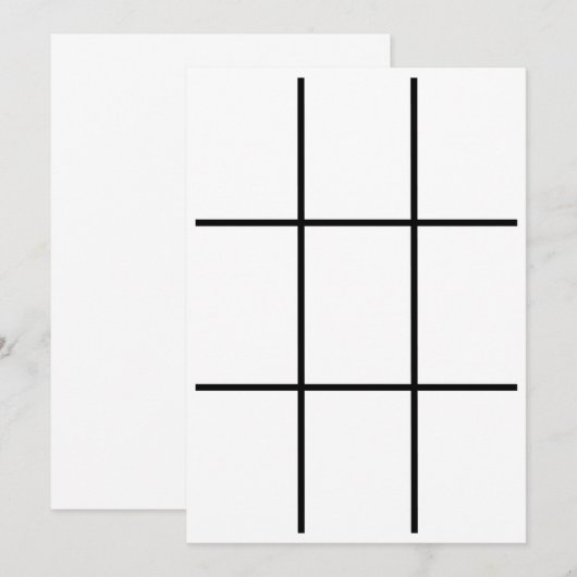 Carte Grille 5x7 (Devant / Derrière)