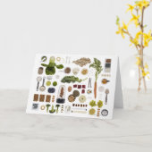 Carte Grille alimentaire saine sur un arrière - plan bla (Fleur jaune)