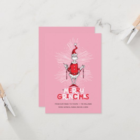 Carte Grille | Joyeux Grinchmas (Devant/Arrière en situation)