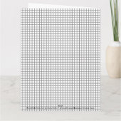 Carte Grille Ligne Graphique Pour Maths / Papier de dess (Dos)