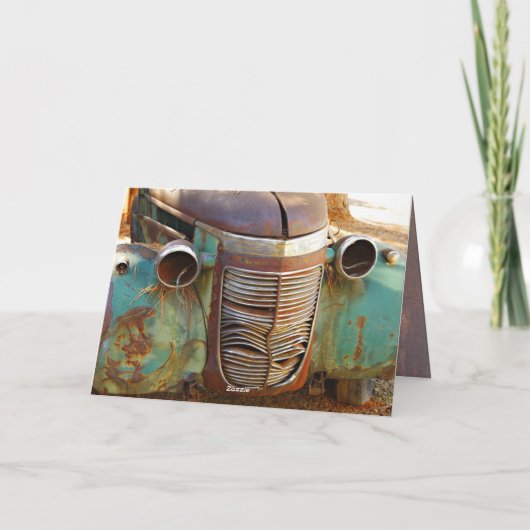 Carte Grille Voiture Vintage (Dos)