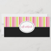 Carte Grilles modernes Boutique Style Certificats cadeau (Devant)