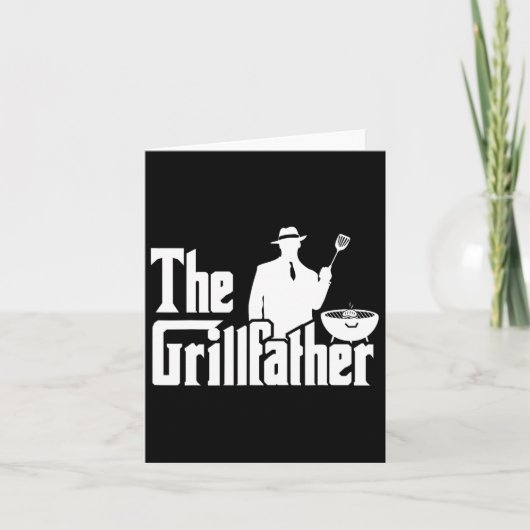 Carte Grillfather Funny Bbq Design Pour Les Pères (Devant)