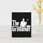 Carte Grillfather Funny Bbq Design Pour Les Pères (Fleur jaune)