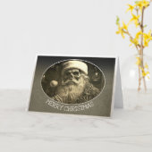 Carte Grim Noël - Père Noël squelette  65609 (Fleur jaune)