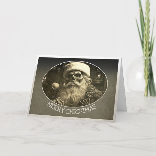 Carte Grim Noël - Père Noël squelette  65609 (Devant)