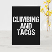 Carte Grimpeur d'arbres et de tacos (Fleur jaune)